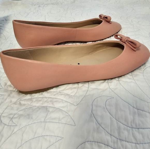 Kate Spade Kiersten Bow Leather Flats Light Pink Women's Size 7.5B - Picture 8 of 12